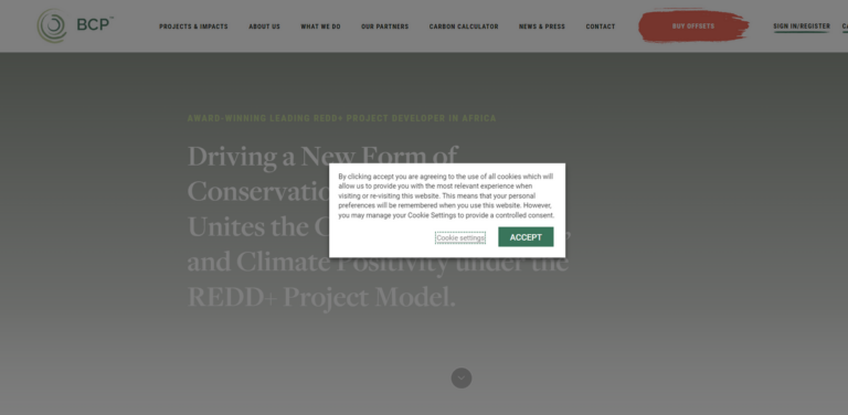 BCP: Forest Carbon Offset Projects for Community and Ecosystem Conservation