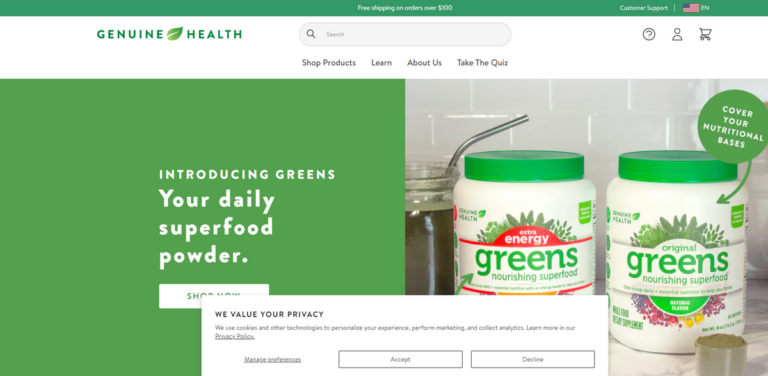 Genuine Health: Natural Supplements for Vitality and Well-Being