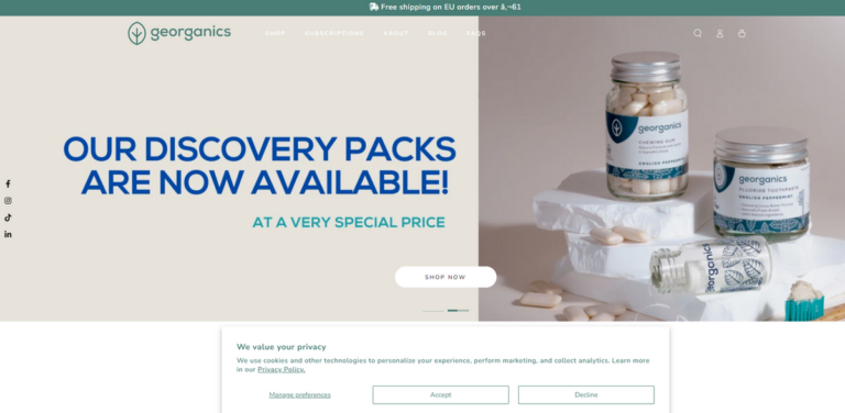 Georganics: Natural Oral Care Solutions for a Sustainable Smile