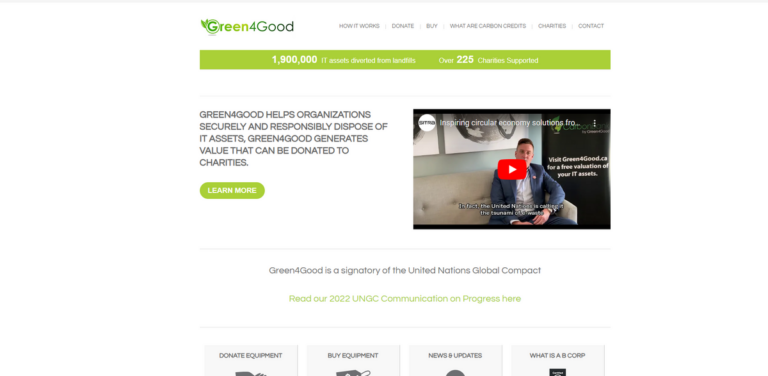Green4Good: Secure IT Asset Disposition and Charitable Support