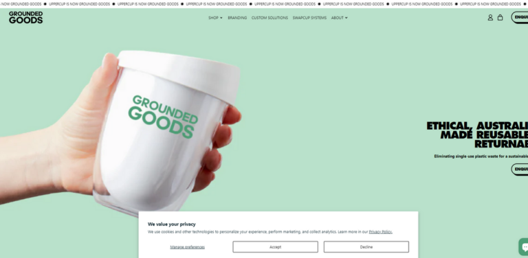 Grounded Goods: Eco-Friendly Reusable Products for Sustainable Living