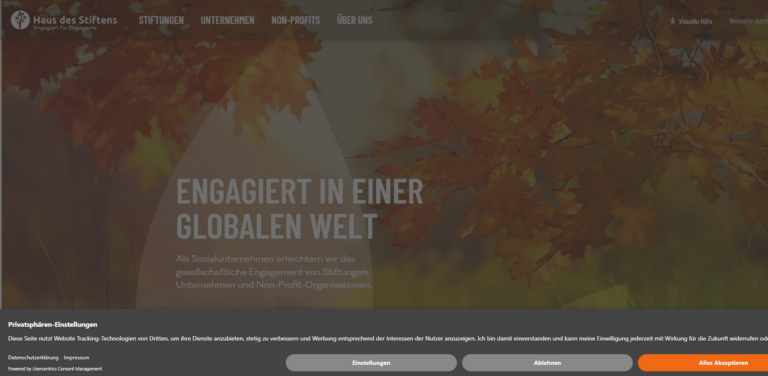 Haus des Stiftens: Empowering Societal Engagement for 30 Years