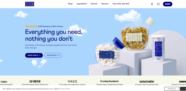 Heights Store: Your Destination for Science-Backed Supplements and Lifestyle Products