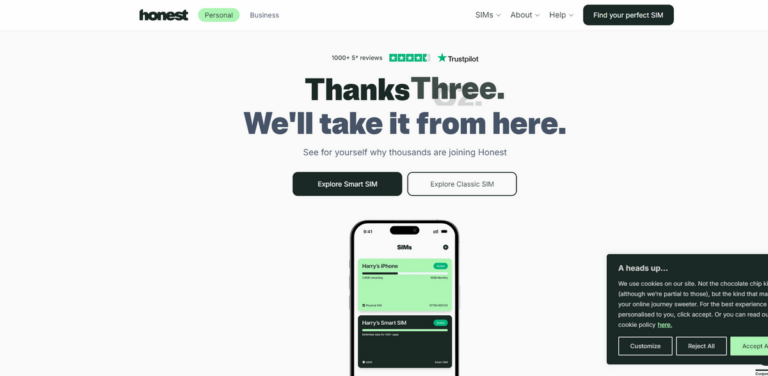 Honest Mobile: A Sustainable Mobile Network for Modern Connectivity