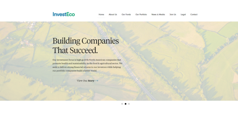 InvestEco Capital Corp: Building Sustainable Companies in Food & Agriculture