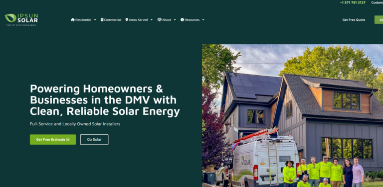 Ipsun Solar: Providing Clean and Reliable Solar Energy Solutions for the DMV