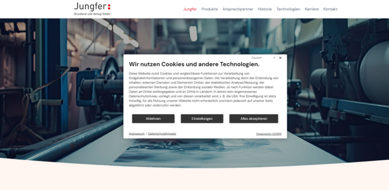 Jungfer Druckerei und Verlag GmbH: Your Trusted Printing Partner from Herzberg