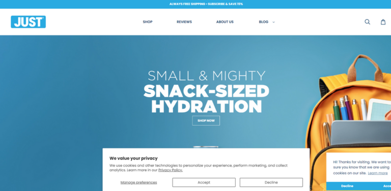 JUST: Eco-Friendly Beverages with a Focus on Sustainability