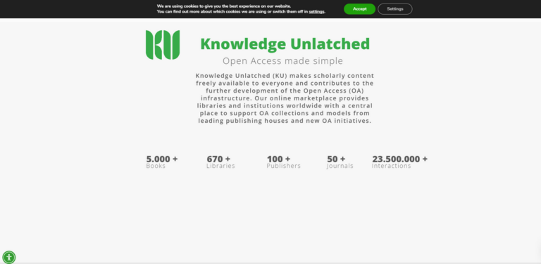Knowledge Unlatched: Making Scholarly Content Freely Accessible Worldwide