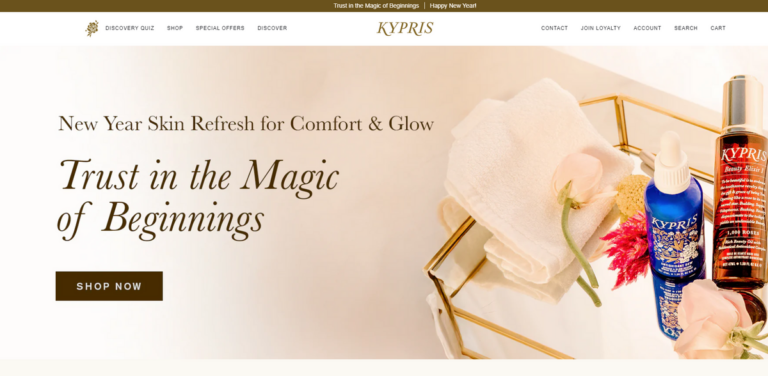 KYPRIS: Luxury Skincare Merging Nature and Science for Gentle Results