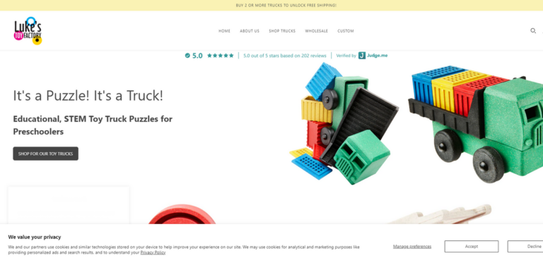 Luke’s Toy Factory: Engaging STEM Toy Trucks for Preschoolers