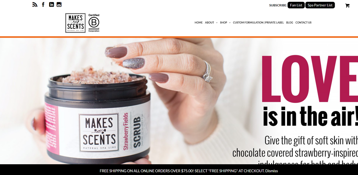natural spa products