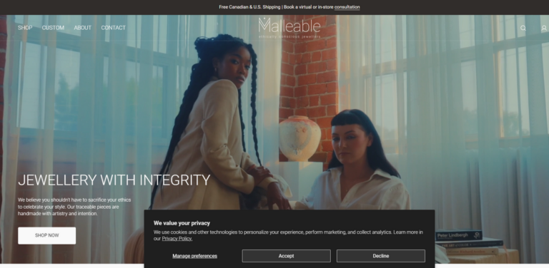 Malleable: Sustainable Handmade Jewellery with Ethical Integrity