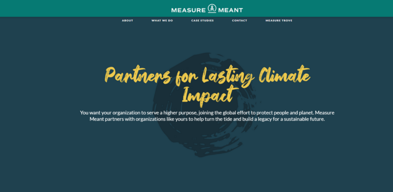 Measure Meant: Empowering Organizations for Lasting Climate Impact
