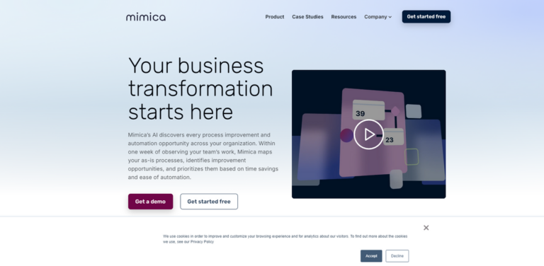 Mimica: Transforming Business Process Discovery and Automation