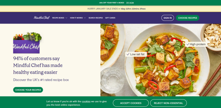 Mindful Chef: Healthy Meal Kits with Fresh Ingredients and Global Flavors