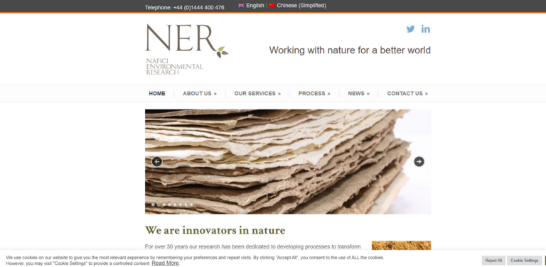 Nafici Environmental Research: Transforming Agricultural Residues into Sustainable Paper Pulp