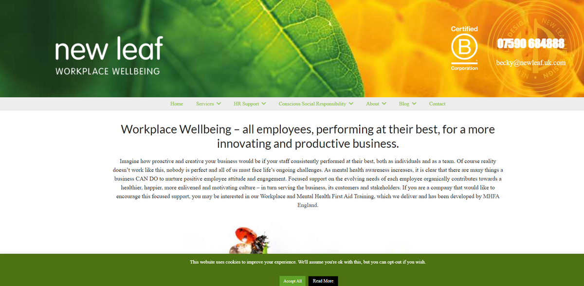 New Leaf: Enhancing Workplace Wellbeing for Employee Success