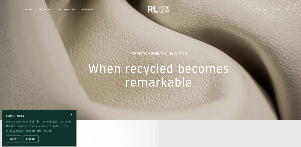 recycled leather materials