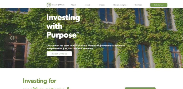 Nia Impact Capital: Women-Led Asset Management for Sustainable Investing