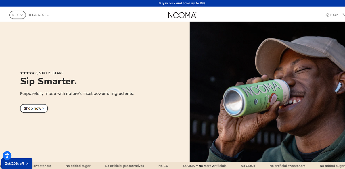 NOOMA: Clean Energy and Hydration Drinks Crafted from Nature