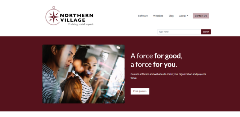 Northern Village: Empowering Social Impact Organizations with Custom Software Solutions