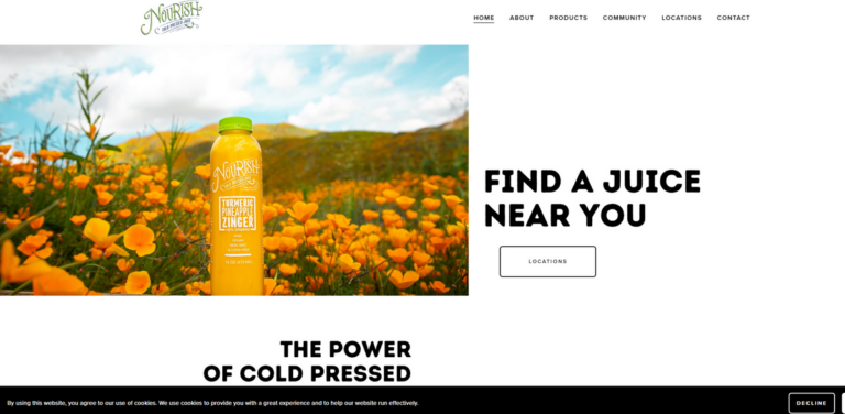 Nourish: Cold Pressed Juices from Local Organic Ingredients