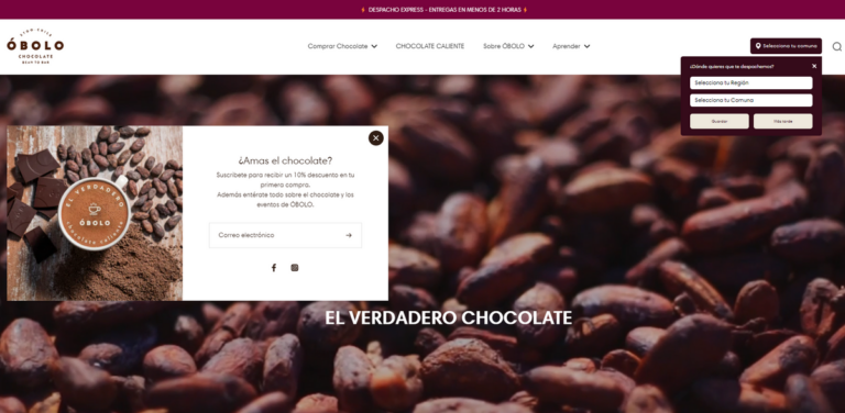 ÓBOLO Chocolate: Fast Vegan Chocolate Deliveries Across Chile