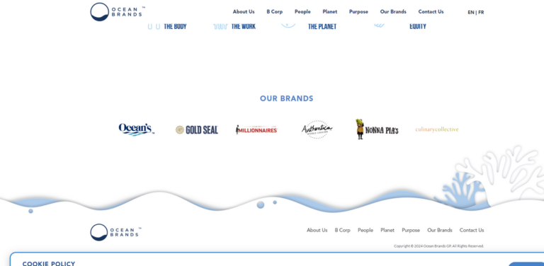 Ocean Brands: Sustainable Seafood and Gourmet Foods for a Healthier Planet