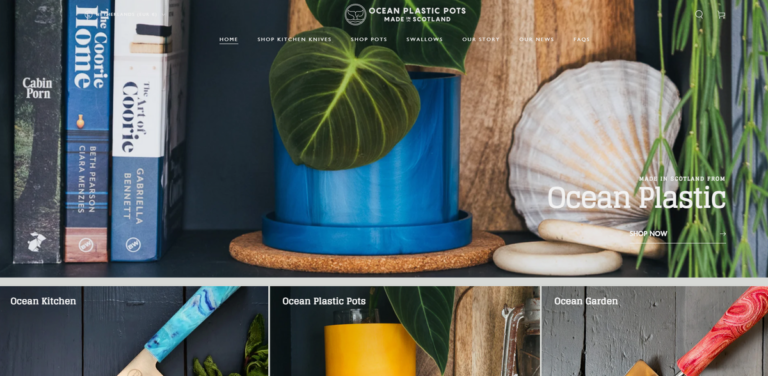Ocean Plastic Pots: Sustainable Kitchenware Crafted from Recycled Materials