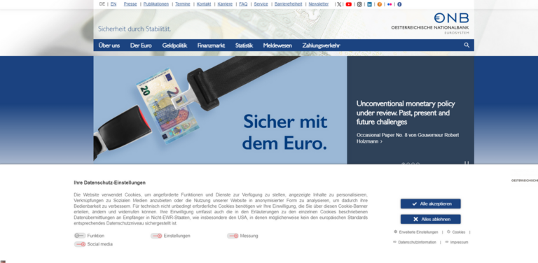 Oesterreichische Nationalbank: Ensuring Economic Stability and Security in Austria
