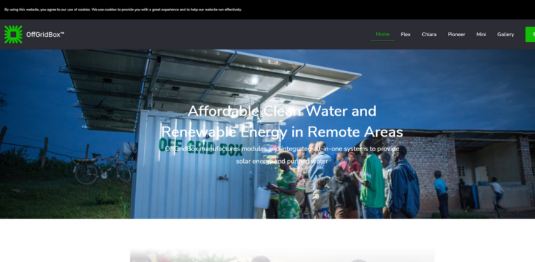 OffGridBox: Affordable Clean Water and Renewable Energy Solutions for Remote Communities