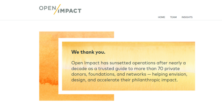 Open Impact: Guiding Philanthropy for Lasting Change