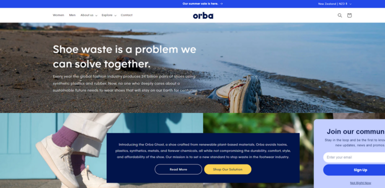 Orba: Sustainable Sneakers Crafted from Plant-Based Materials