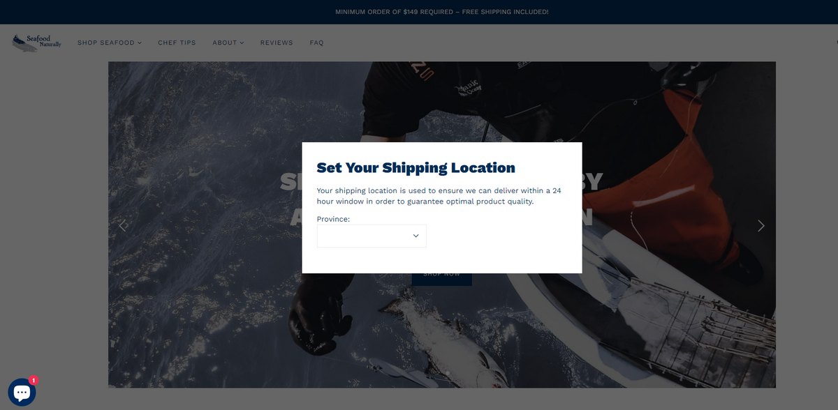 sustainable seafood delivery