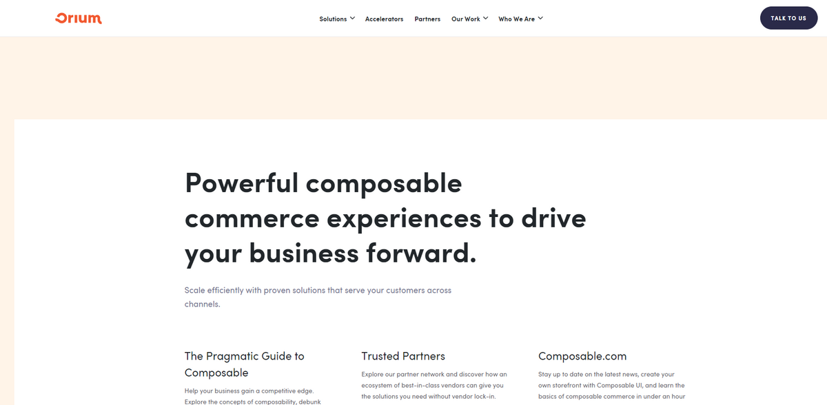 Orium commerce solutions