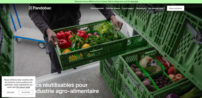 Pandobac: Innovative Reusable Crates for Sustainable Food Packaging