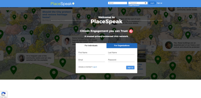 PlaceSpeak: A Trusted Civic Network for Community Engagement