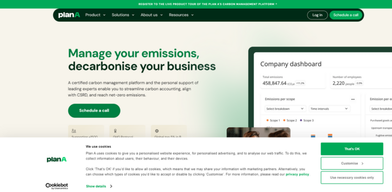 Plan A: A SaaS Platform for Carbon Emission Management