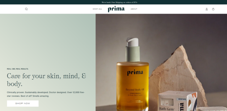 Prima: Quality CBD Skincare and Wellness Products