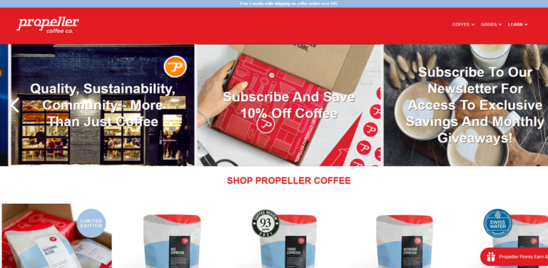 Propeller Coffee Co: Exceptional Coffee with a Commitment to Sustainability