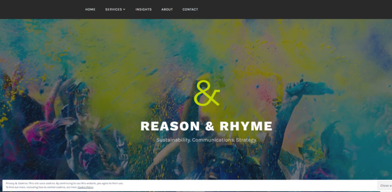 Reason & Rhyme: Expert Consultancy in Sustainable Communications and Strategy