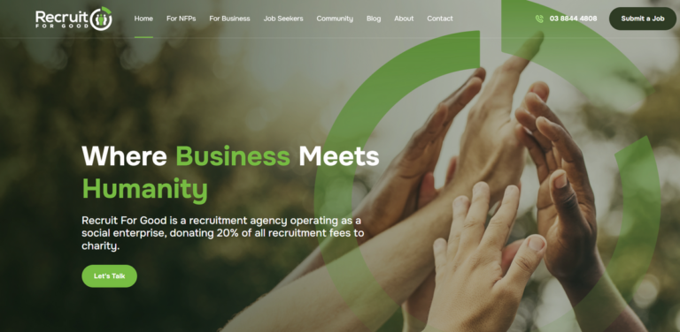 Recruit For Good: A Recruitment Agency with a Social Impact