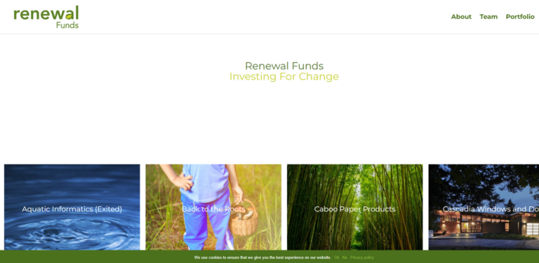 Renewal Funds: Impact Venture Capital for Sustainable Solutions