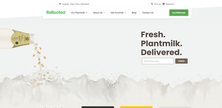 ReRooted Organic: Fresh, Dairy-Free Plantmilks Delivered to Your Doorstep