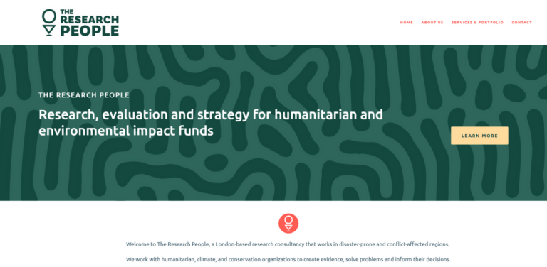 The Research People: Expert Research Consultancy for Humanitarian and Environmental Impact