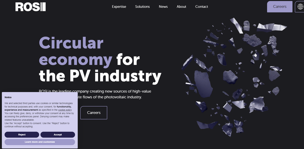 ROSI recycling photovoltaic waste