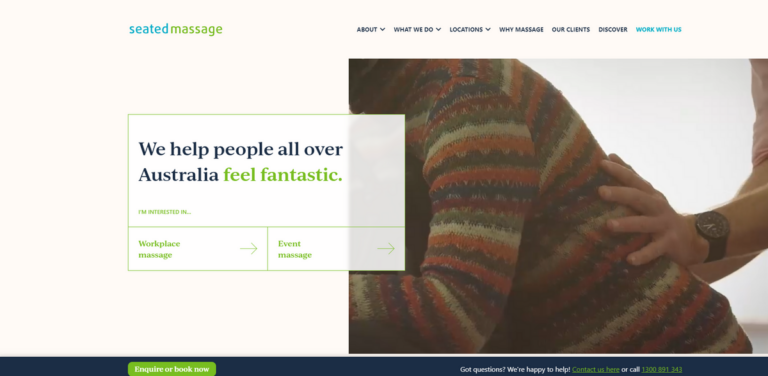 Seated Massage: Enhancing Wellbeing at Work and Events