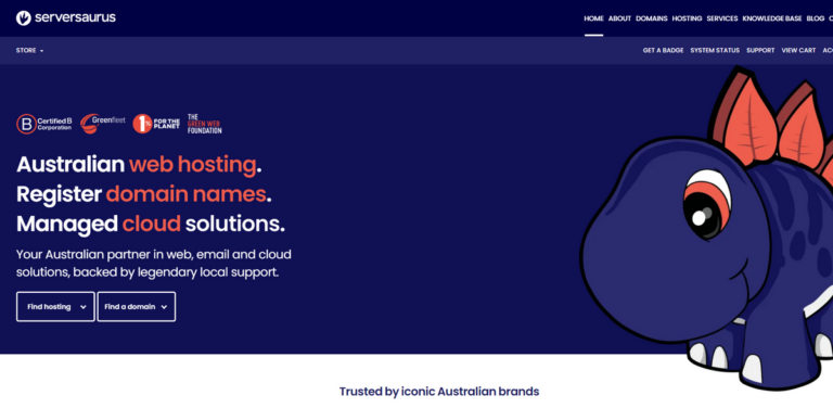 Serversaurus: Sustainable Web Hosting and Cloud Solutions in Australia