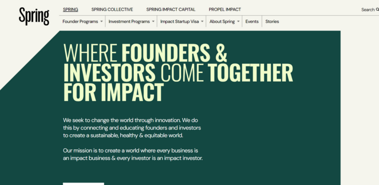 Spring: Empowering Impact Investing and Purpose-Driven Innovation
